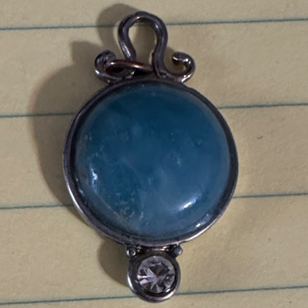 Vintage Turquoise and Silver Pendant